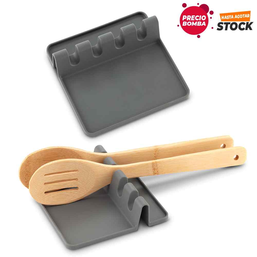 Soporte en Silicona para Cucharas de Cocina - PRECIO BOMBA 