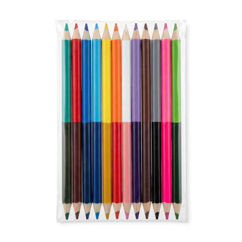 Set de 12 Colores doble punta en Bolsa
