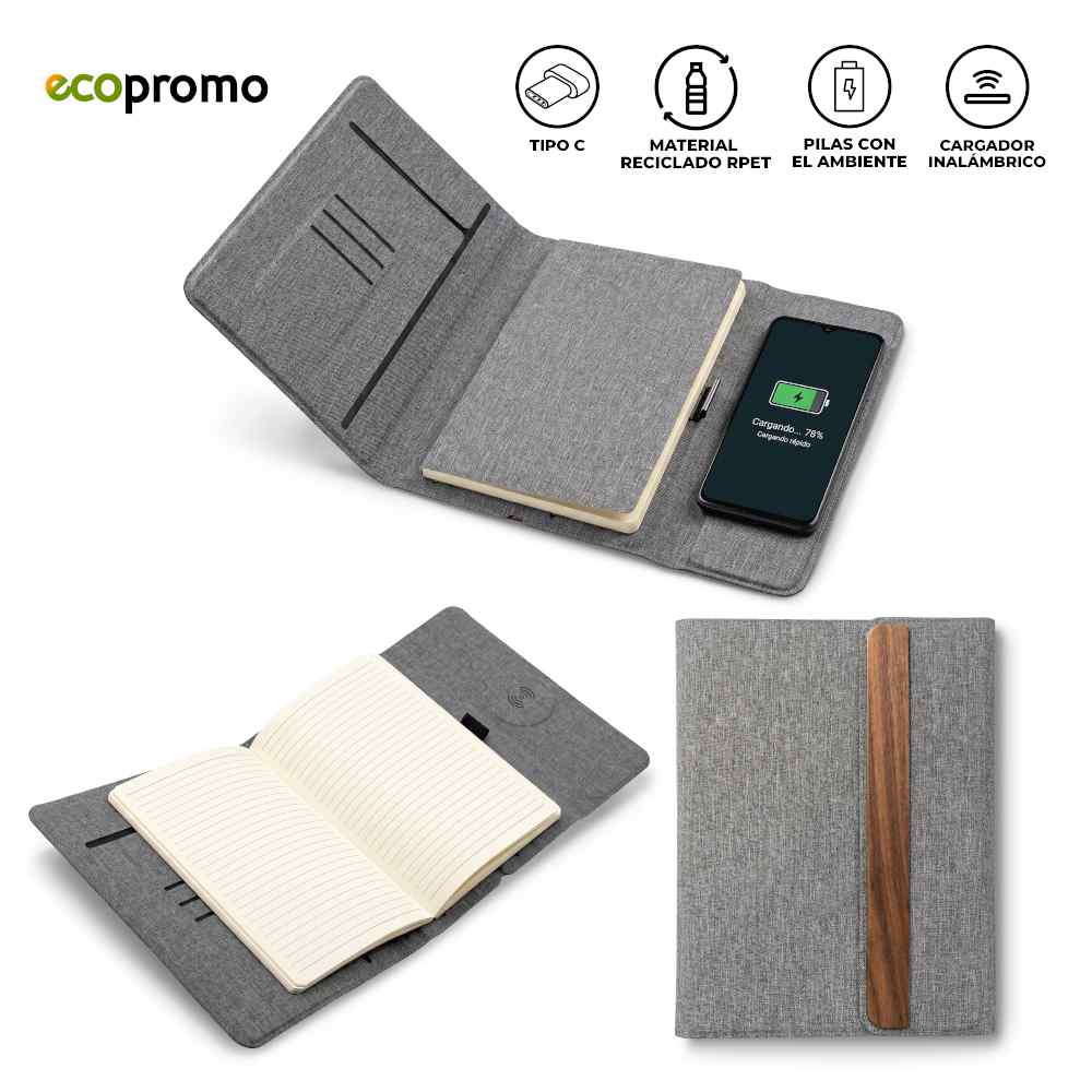 CARGADOR INALAMBRICOCON PILA VECTOR RPET
