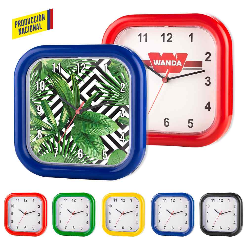 Reloj Mondrian Cuadrado - Produccion Nacional 