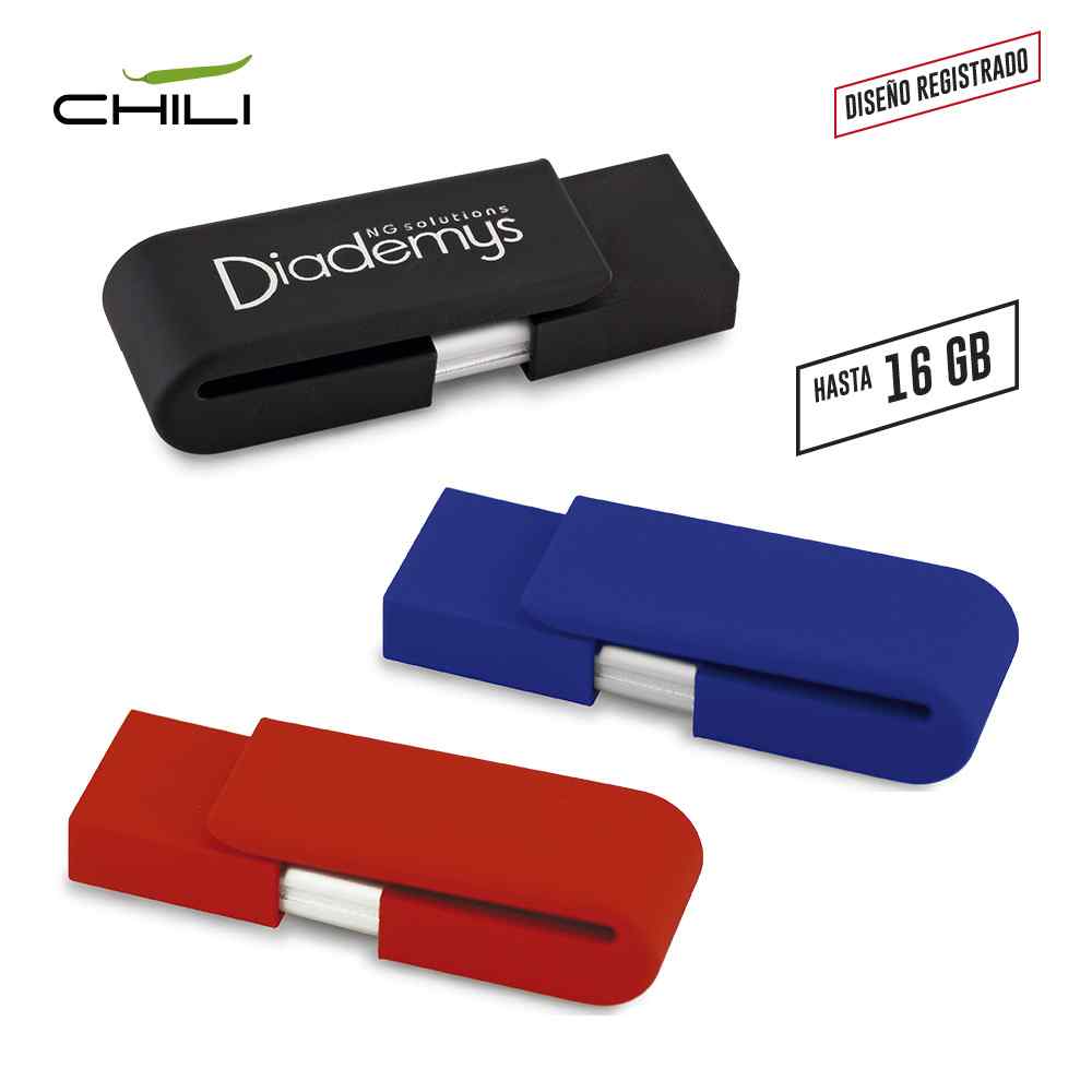 Memoria USB Clip Drive Acabado Caucho PRECIO NETO OFERTA