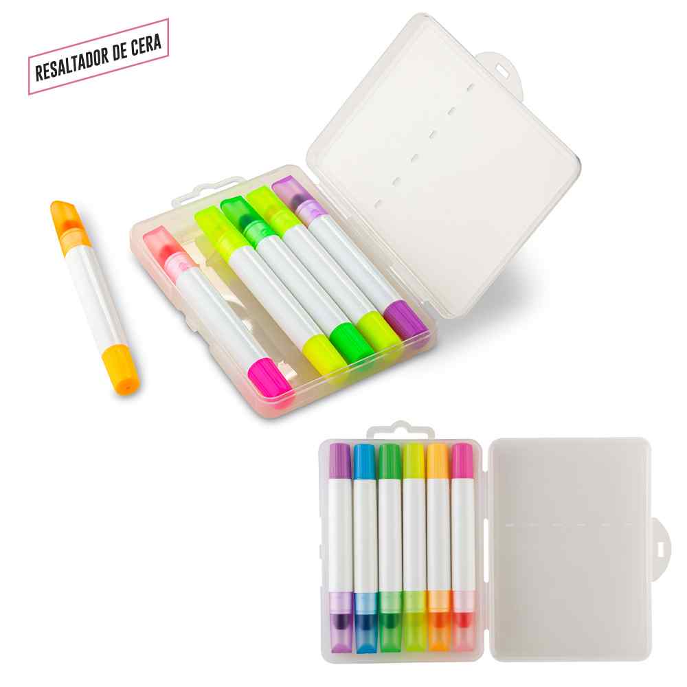Set de Resaltadores mágicos en Cera X 6