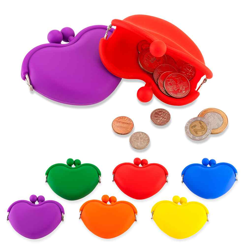 Mini Monedero en Silicona Corazon - OFERTA