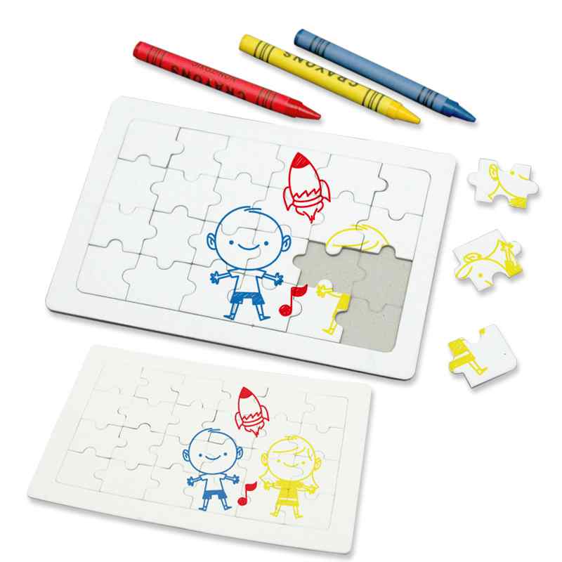 Set de Crayolas con Rompecabezas - OFERTA