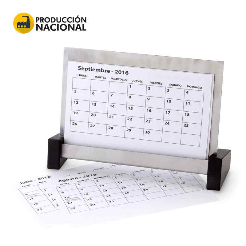 Calendario en Acero Inoxidable - Produccion Nacional