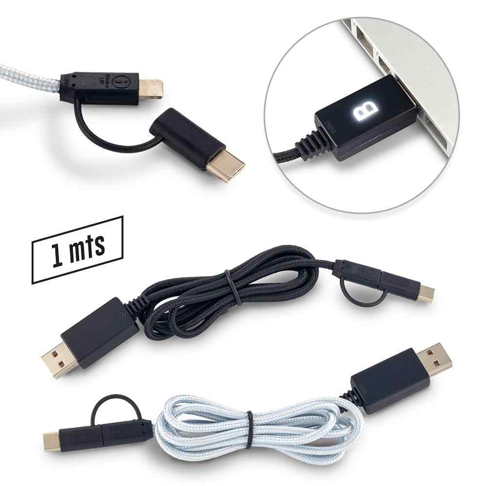 Cable Multicargador Light Up - OFERTA