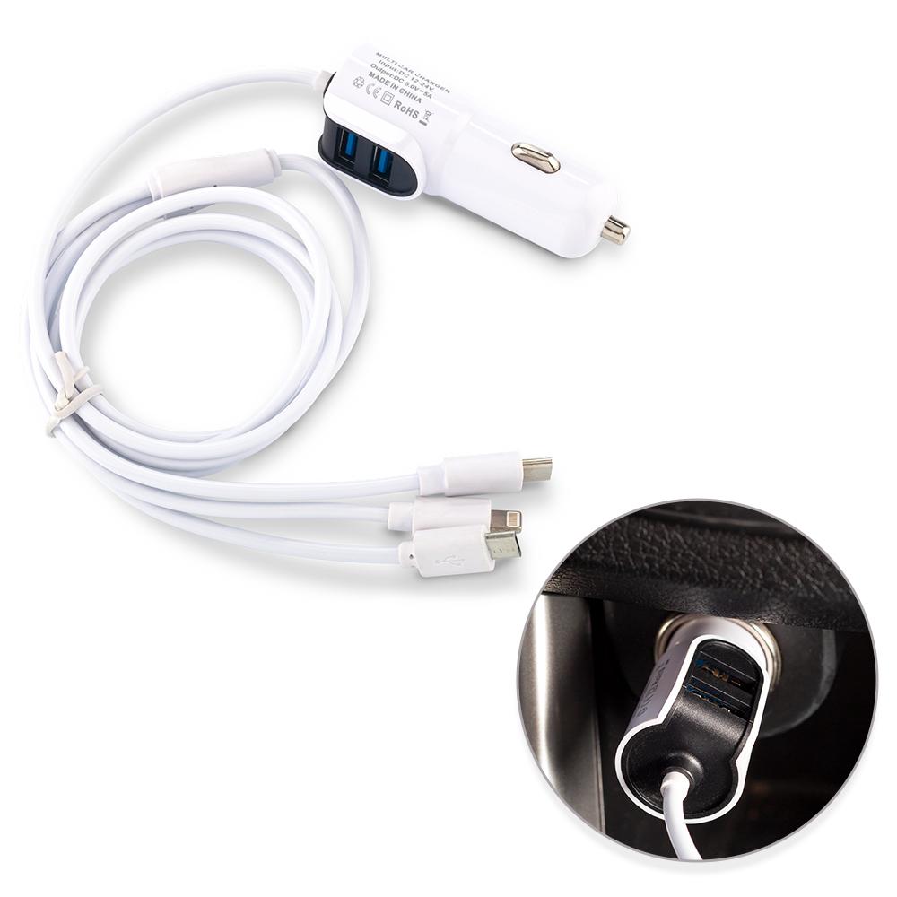 Cargador para Carro con Cables OFERTA