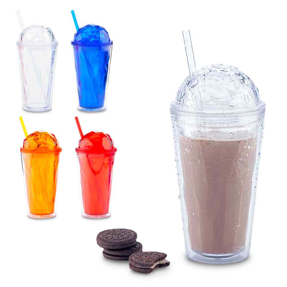 Vaso Pitillo Plástico Diamond 470ml - OFERTA