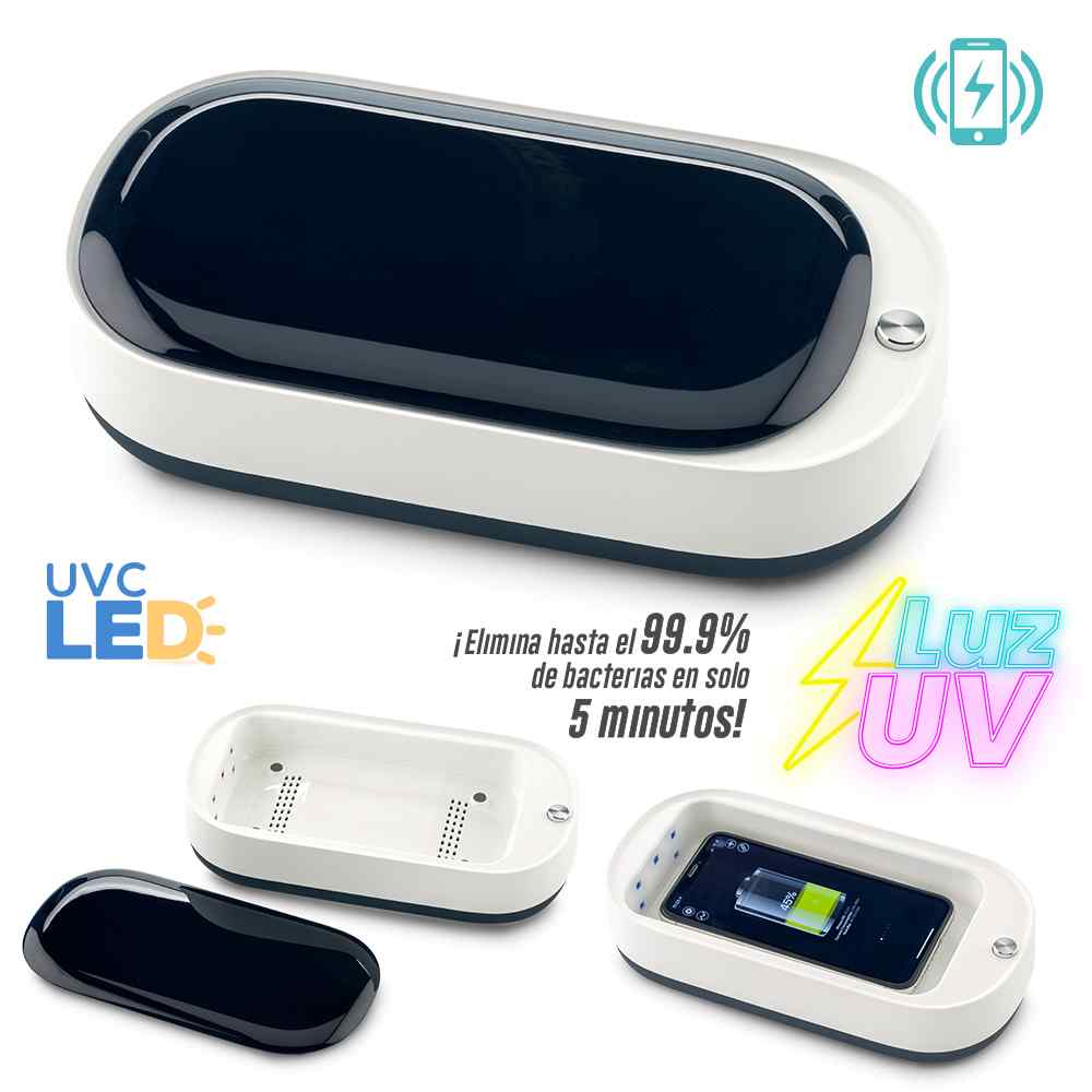 Esterilizador UVC LED con Cargador Inalambrico NUEVO PRECIO NETO