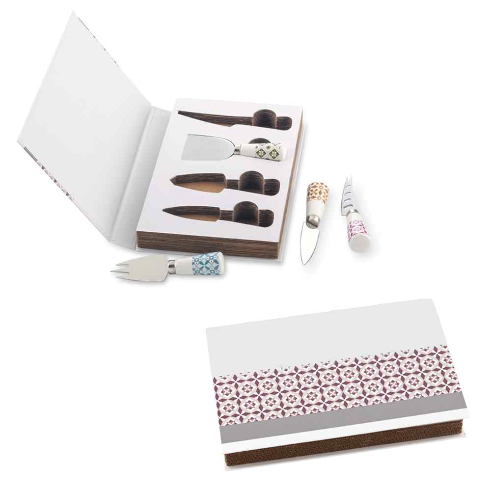 Set de 4 Utensilios para Queso Box - OFERTA