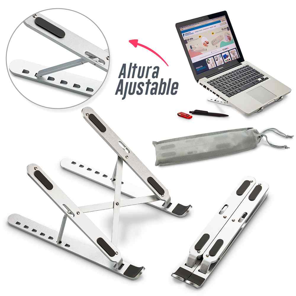 Soporte Metálico para Portátil Aluminium NUEVO