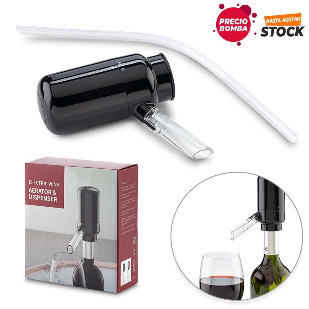 Aireador Electrico para Vino - PRECIO BOMBA 