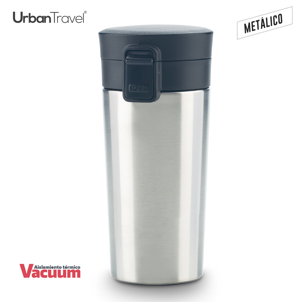 Mug Metálico Doble Pared Coffee Urban Travel 380ml - Image 4