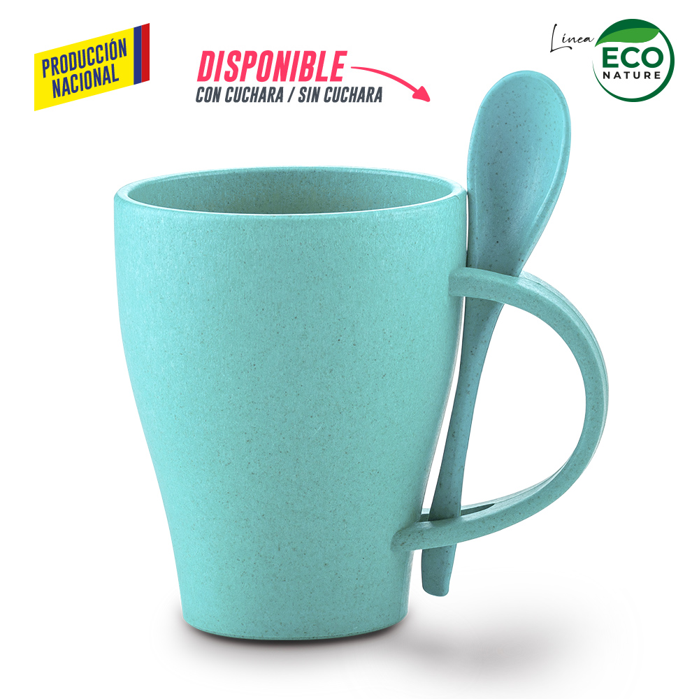 Mug Plástico con Cuchara Tiffany 350ml - Producción Nacional - Image 2
