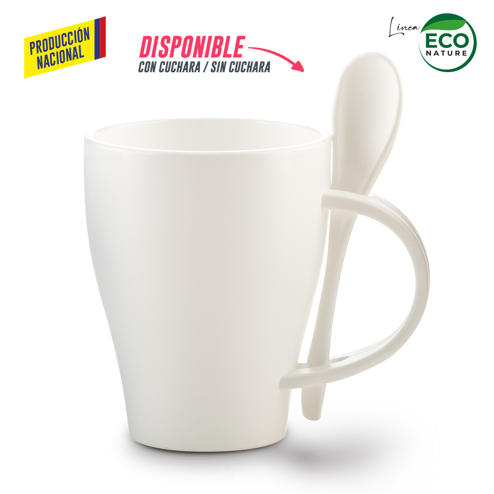 Mug Plástico con Cuchara Tiffany 350ml - Producción Nacional - Image 4