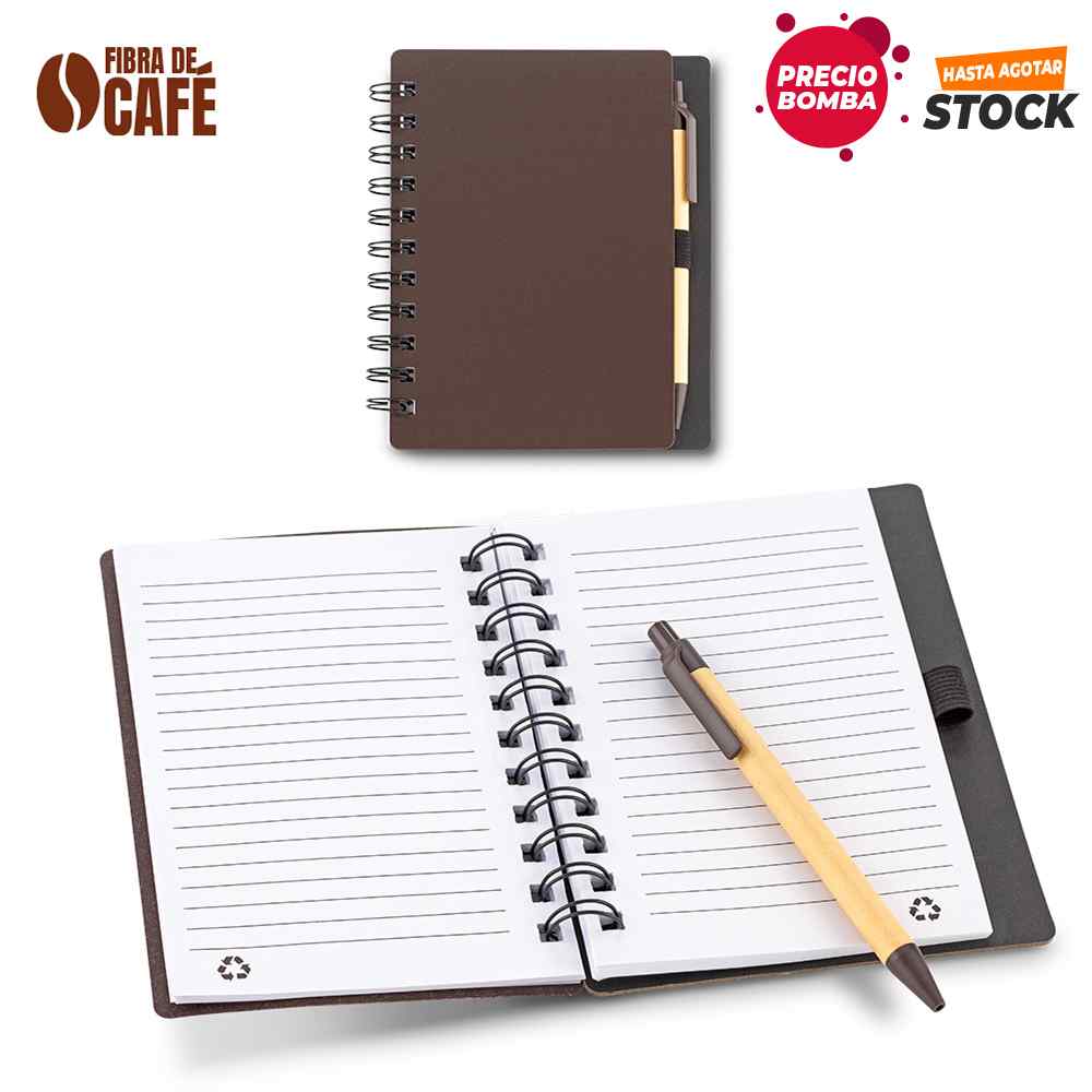Libreta con Bolígrafo Coffee
